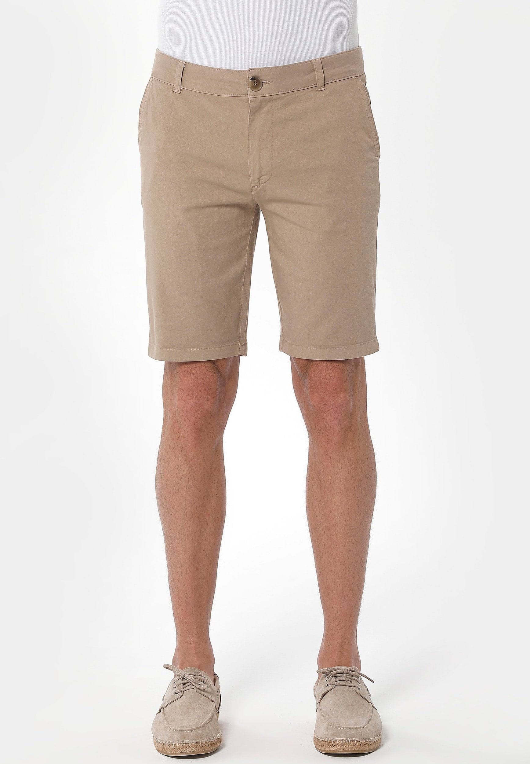 Men's Slim Organic Cotton Chino Shorts Beige – ORGANICATION