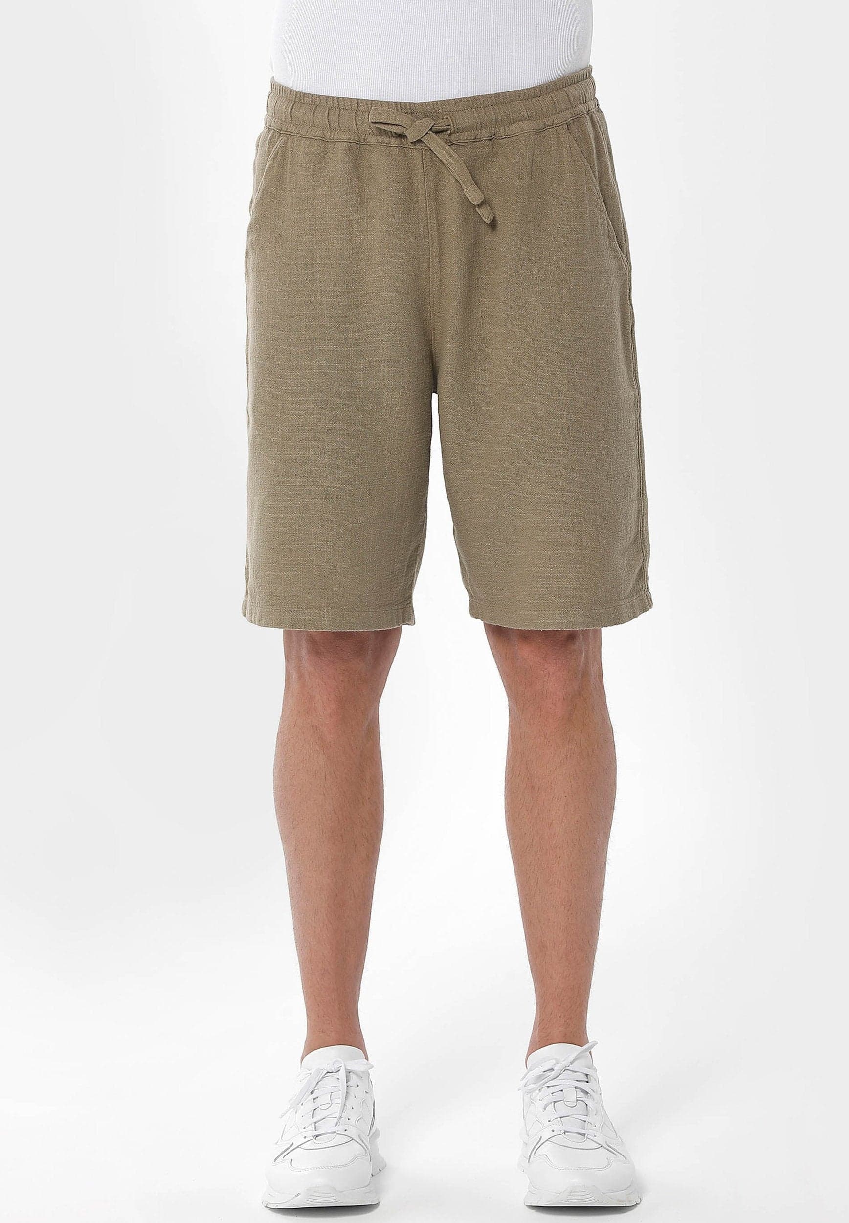 Miesten Rennot Shortsit Olive Green – ORGANICATION