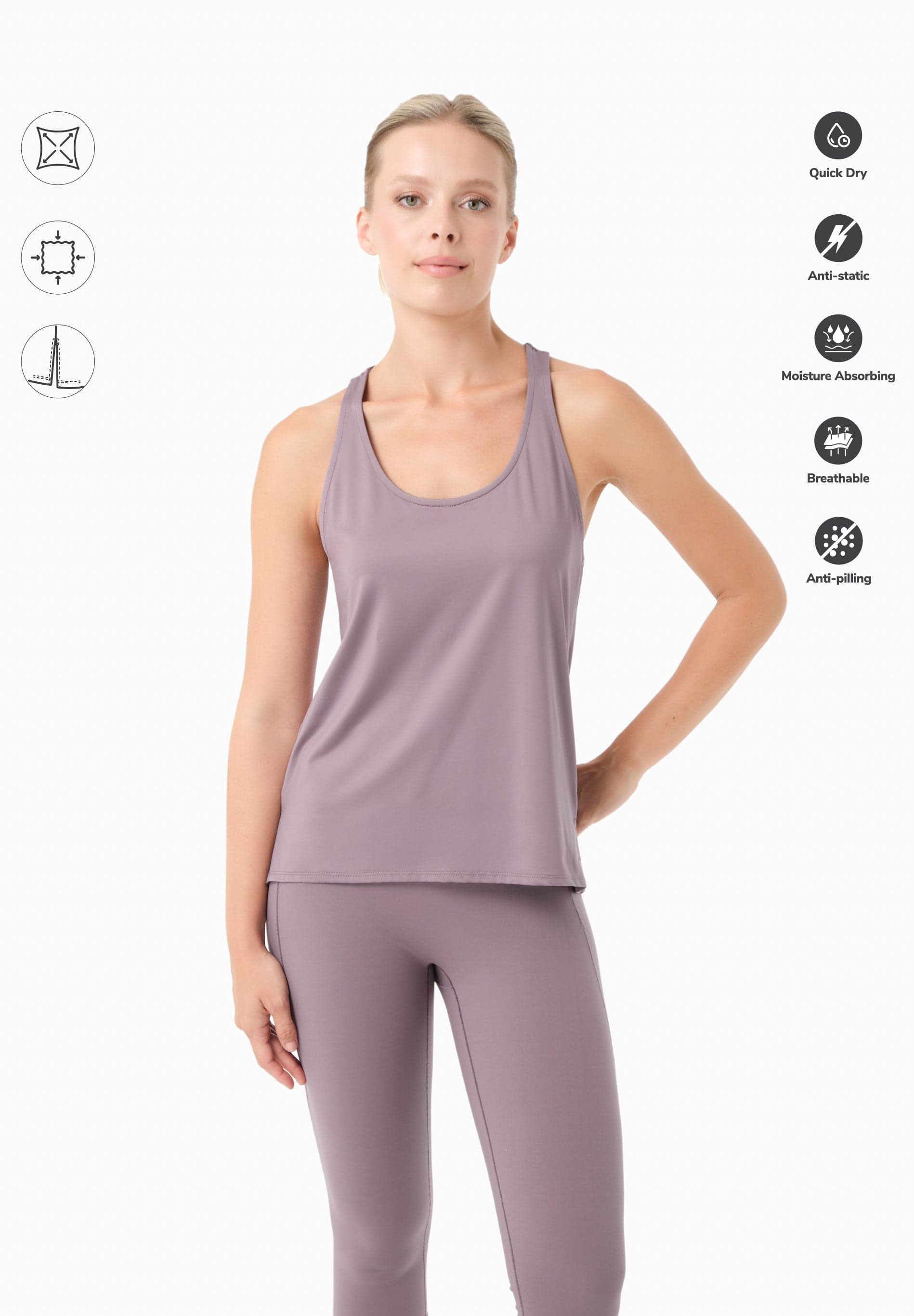 Tinna Sporty Toppi Dirty Lilac – ORGANICATION