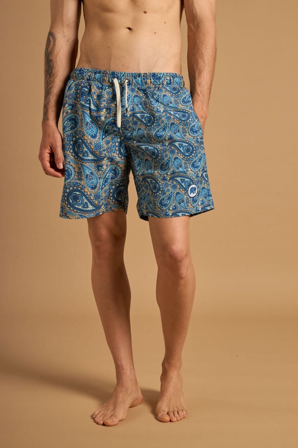 Mediterranean Paisley Uimashortsit Vihreä – Trendsplant