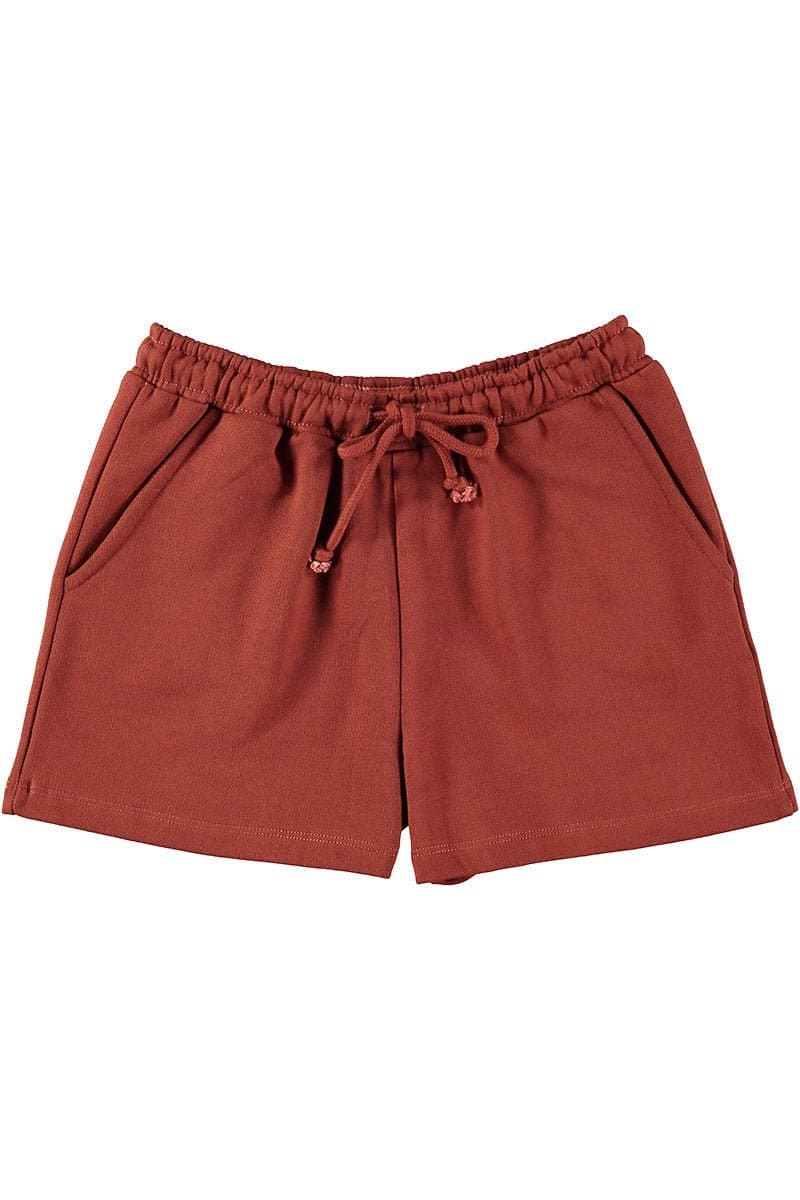 Lasten Puuvillashortsit Roiboos Red – TIRALAHILACHA