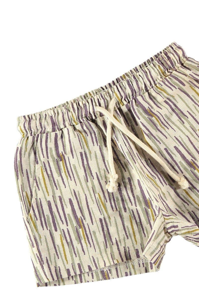 Lasten Pellavasekoiteshortsit Jungle Beige – TIRALAHILACHA
