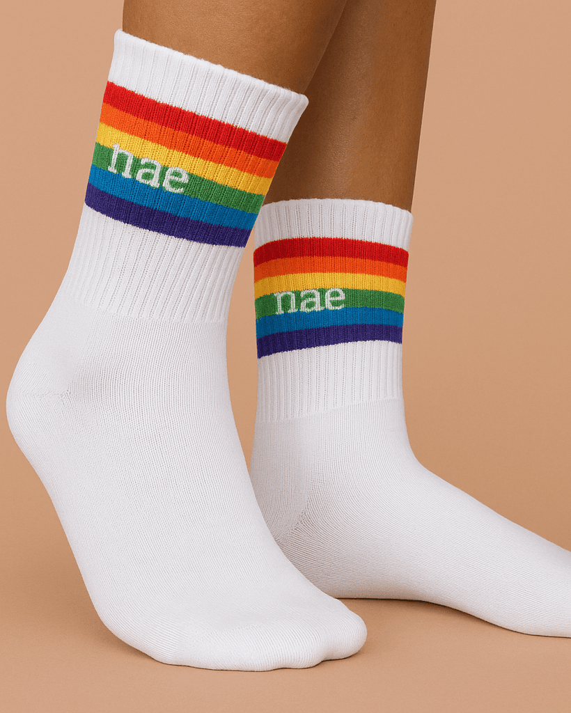 Pride Sukat Valkoinen – NAE Vegan Shoes