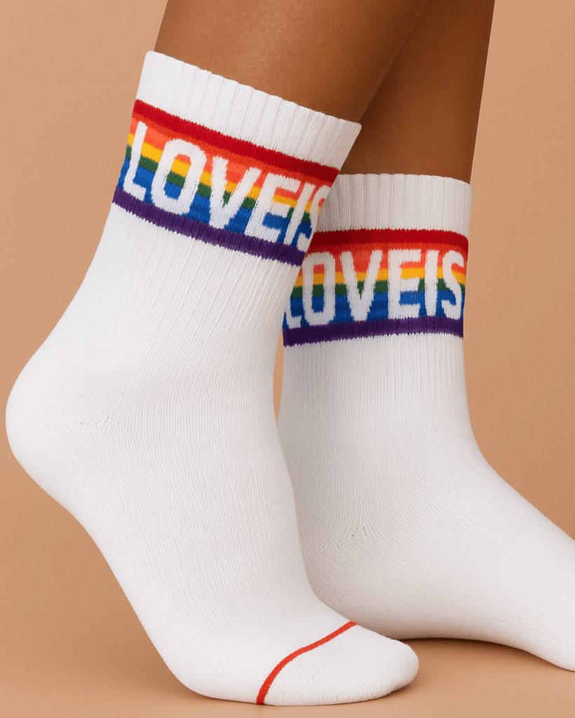 Love is Love Sukat Valkoinen – NAE Vegan Shoes