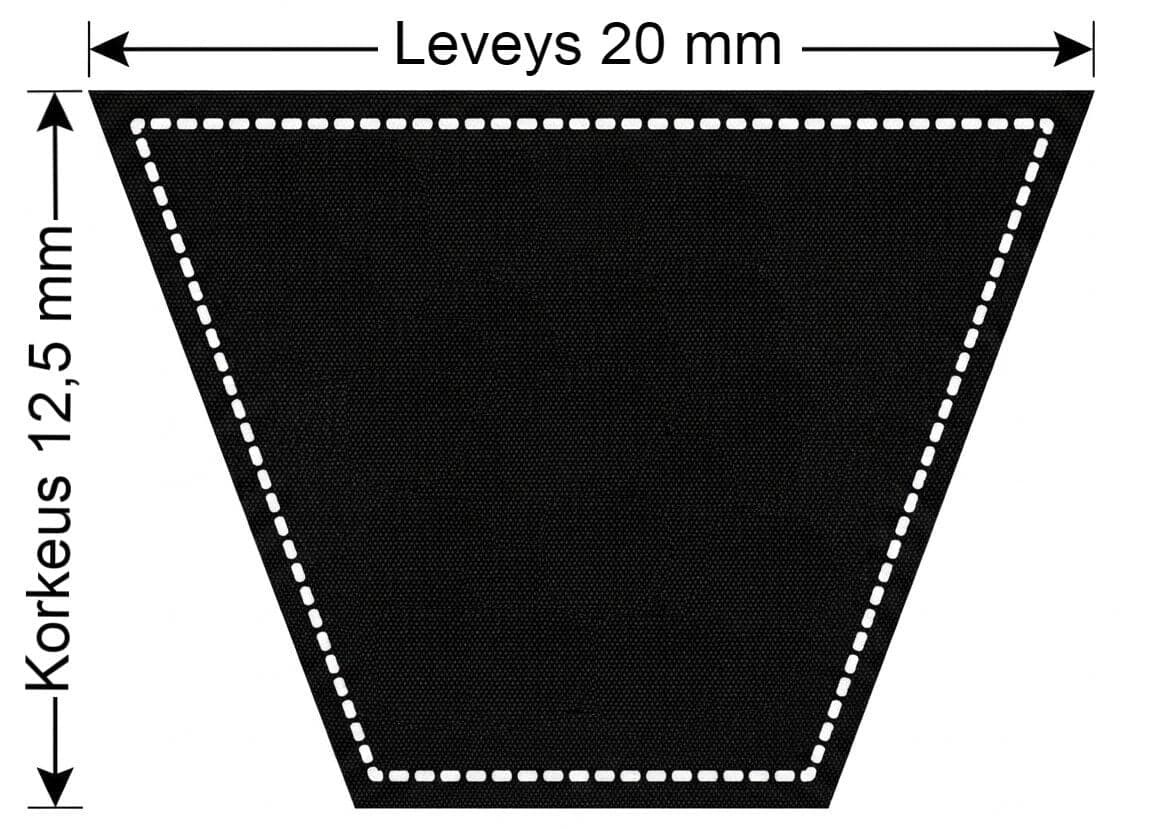 Kiilahihna 20 x 3552/3661 La mm, Halikon Belts – Halikon Belts