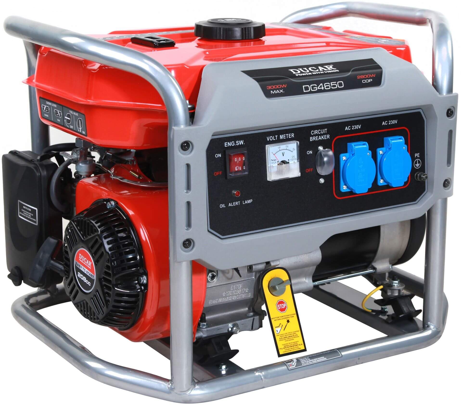 Aggregaatti DG4650 (2,8 kW), Ducar – Ducar