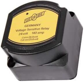 Akkujen erotusrele (24 V), Gebe – Gebe