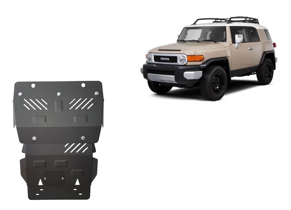 Pohjapanssari Toyota Fj Cruiser (2006-2018), moottori, jäähdytin, etupuskuri, terästä – Scut Protection