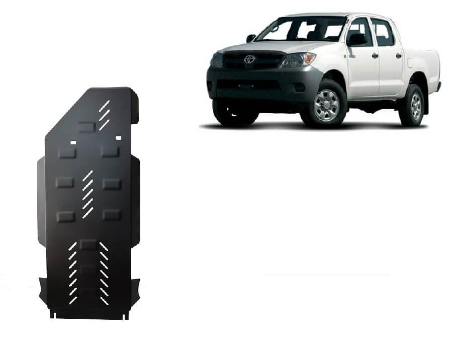 Pohjapanssari Toyota Hilux (2000-2004), vaihdelaatikko, tasauspyörästö, terästä – Scut Protection