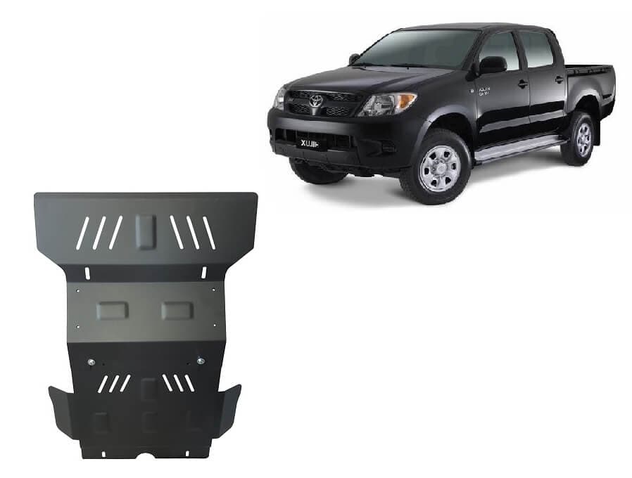 Pohjapanssari Toyota Hilux (2004-2015), moottori, jäähdytin, terästä – Scut Protection