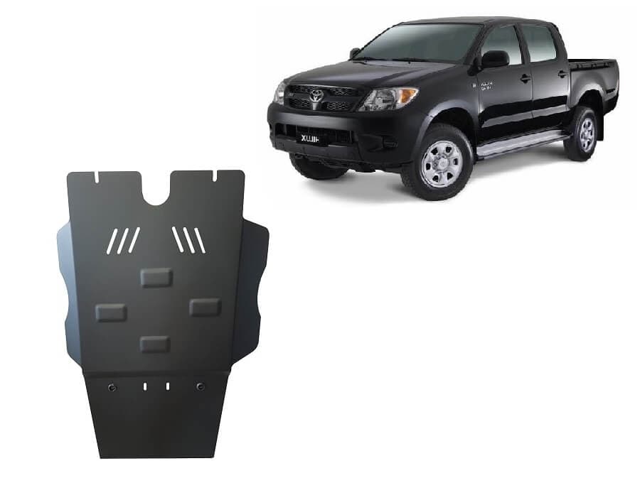 Pohjapanssari Toyota Hilux (2004-2015), vaihdelaatikko, tasauspyörästö, terästä – Scut Protection