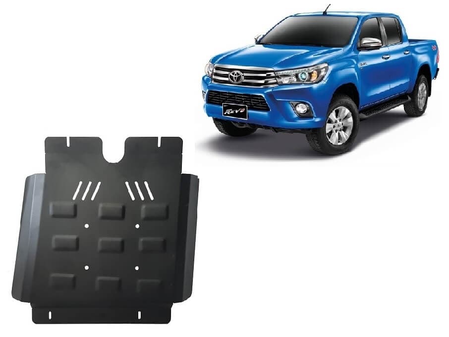 Pohjapanssari Toyota Hilux Revo (2016➟), vaihdelaatikko, terästä – Scut Protection