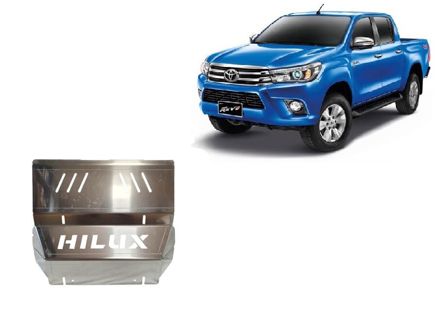 Pohjapanssari Toyota Hilux Revo (2016➟), jäähdytin, alumiinia – Scut Protection