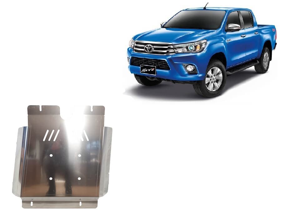 Pohjapanssari Toyota Hilux Revo (2016➟), vaihdelaatikko, alumiinia – Scut Protection