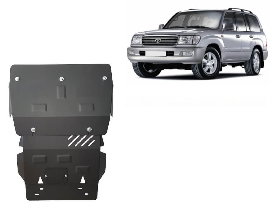 Pohjapanssari Toyota Land Cruiser (1998-2008), moottori, jäähdytin, etupuskuri, terästä – Scut Protection