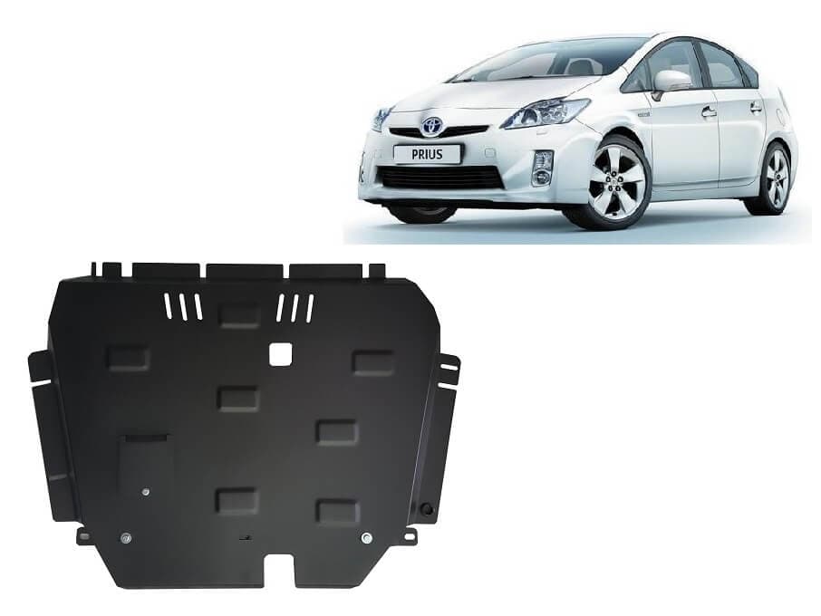 Pohjapanssari Toyota Prius (2008-2015), moottori, vaihdelaatikko, terästä – Scut Protection