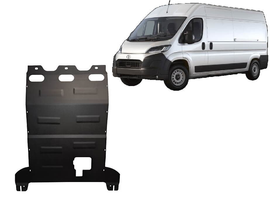 Pohjapanssari Toyota Proace Max (2024➟), moottori, vaihdelaatikko, jäähdytin, terästä – Scut Protection