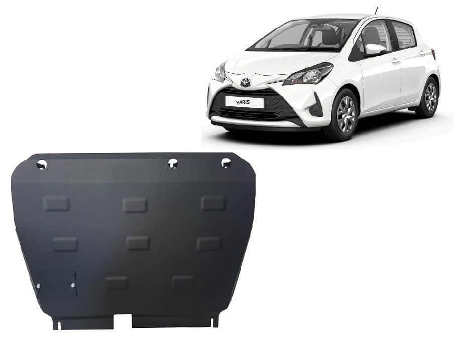 Pohjapanssari Toyota Yaris (2013-2021), moottori, vaihdelaatikko, jäähdytin, terästä – Scut Protection
