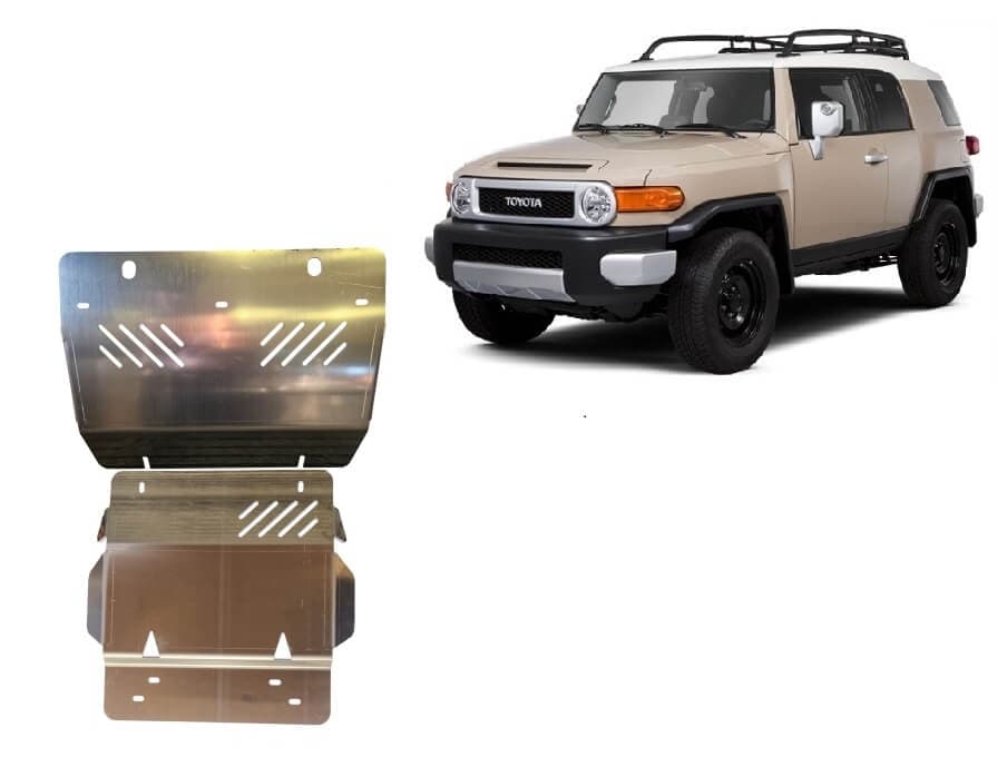 Pohjapanssari Toyota Fj Cruiser (2006-2018), moottori, jäähdytin, etupuskuri, alumiinia – Scut Protection