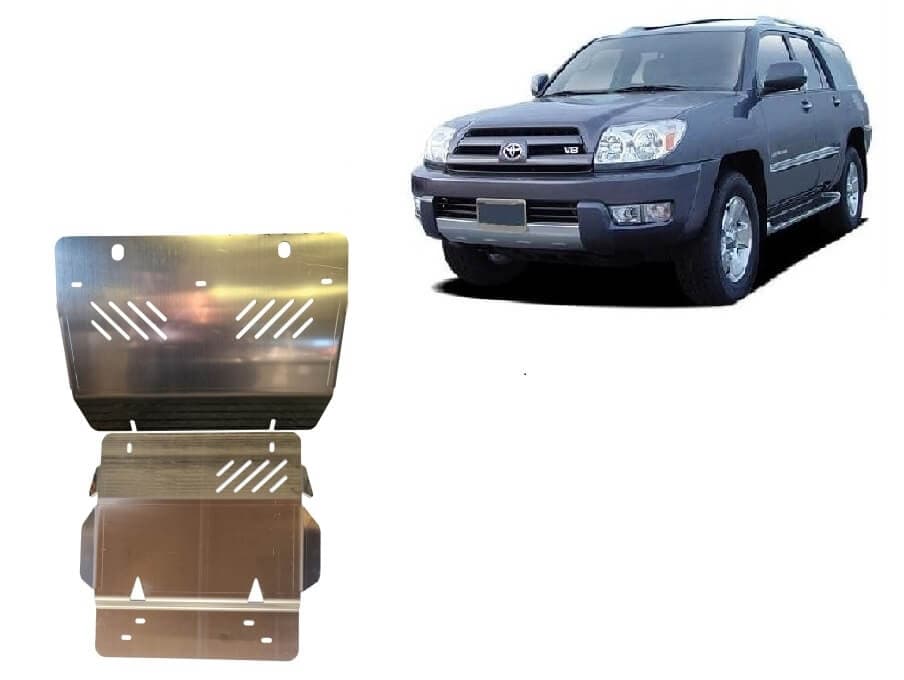 Pohjapanssari Toyota 4-Runner (2002-2009), moottori, jäähdytin, etupuskuri, alumiinia – Scut Protection