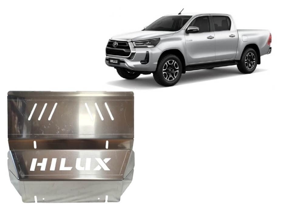 Pohjapanssari Toyota Hilux Invincible (2021➟), jäähdytin, alumiinia – Scut Protection