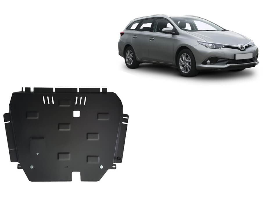 Pohjapanssari Toyota Auris (2012-2018), moottori, vaihdelaatikko, jäähdytin, terästä – Scut Protection