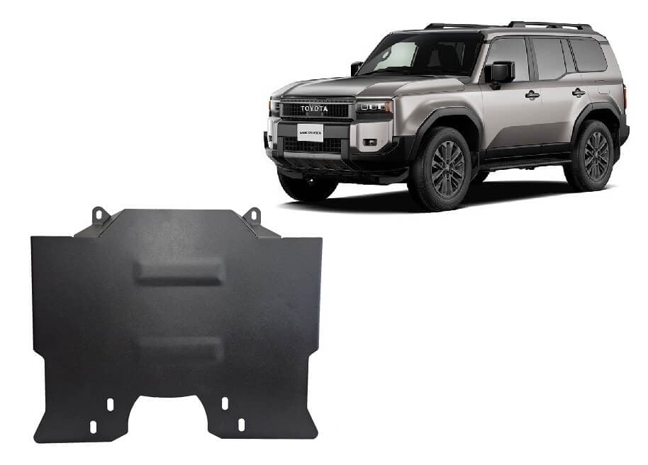 Pohjapanssari Toyota Land Cruiser (2024➟), moottori, etutasauspyörästö, terästä – Scut Protection