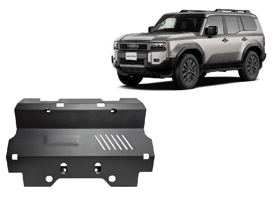 Pohjapanssari Toyota Land Cruiser (2024➟), jäähdytin, terästä – Scut Protection