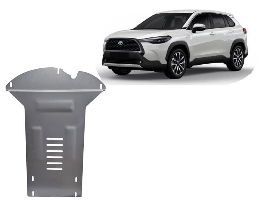 Pohjapanssari Toyota Corolla Cross (2022➟), katalysaattori, alumiinia – Scut Protection