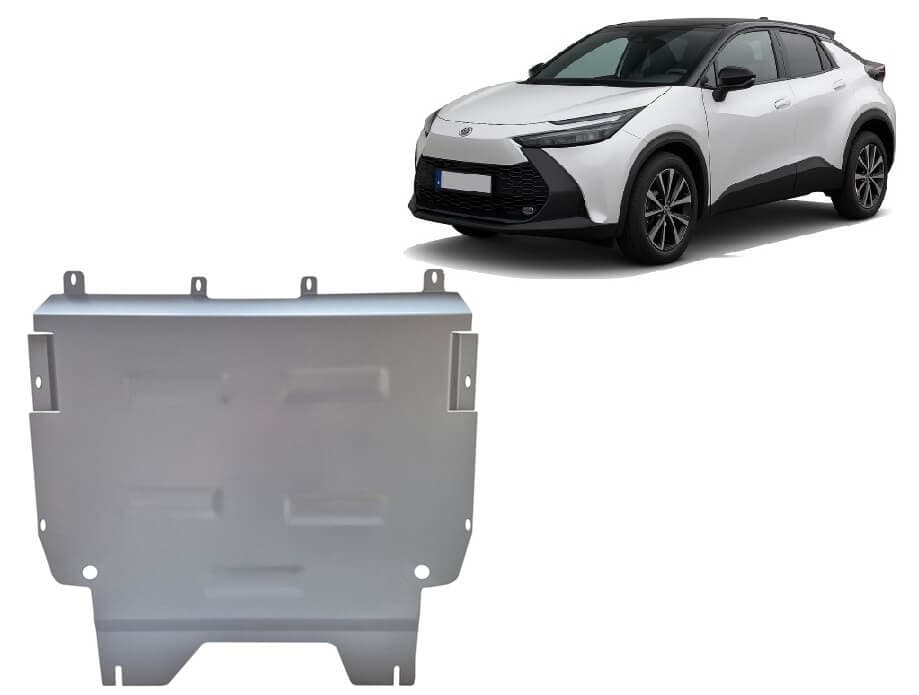 Pohjapanssari Toyota C-HR (2023➟), moottori, vaihdelaatikko, jäähdytin, alumiinia – Scut Protection