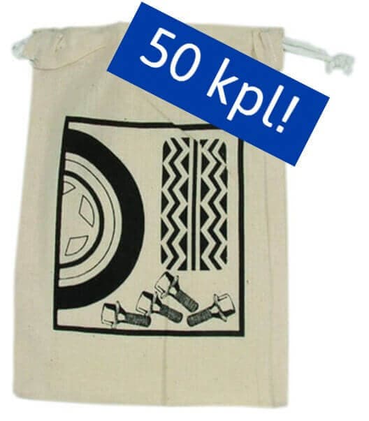 Pulttien säilytyspussi 50 kpl (kangas)