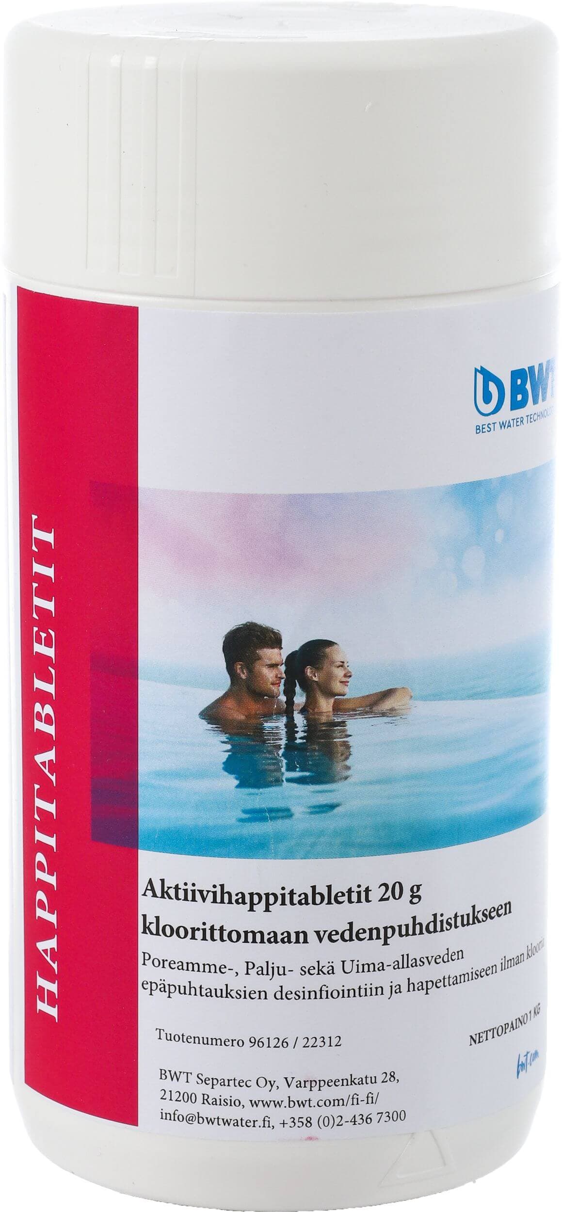 Aktiivihappitabletit, 50 kpl / 1 kg, BWT – BWT