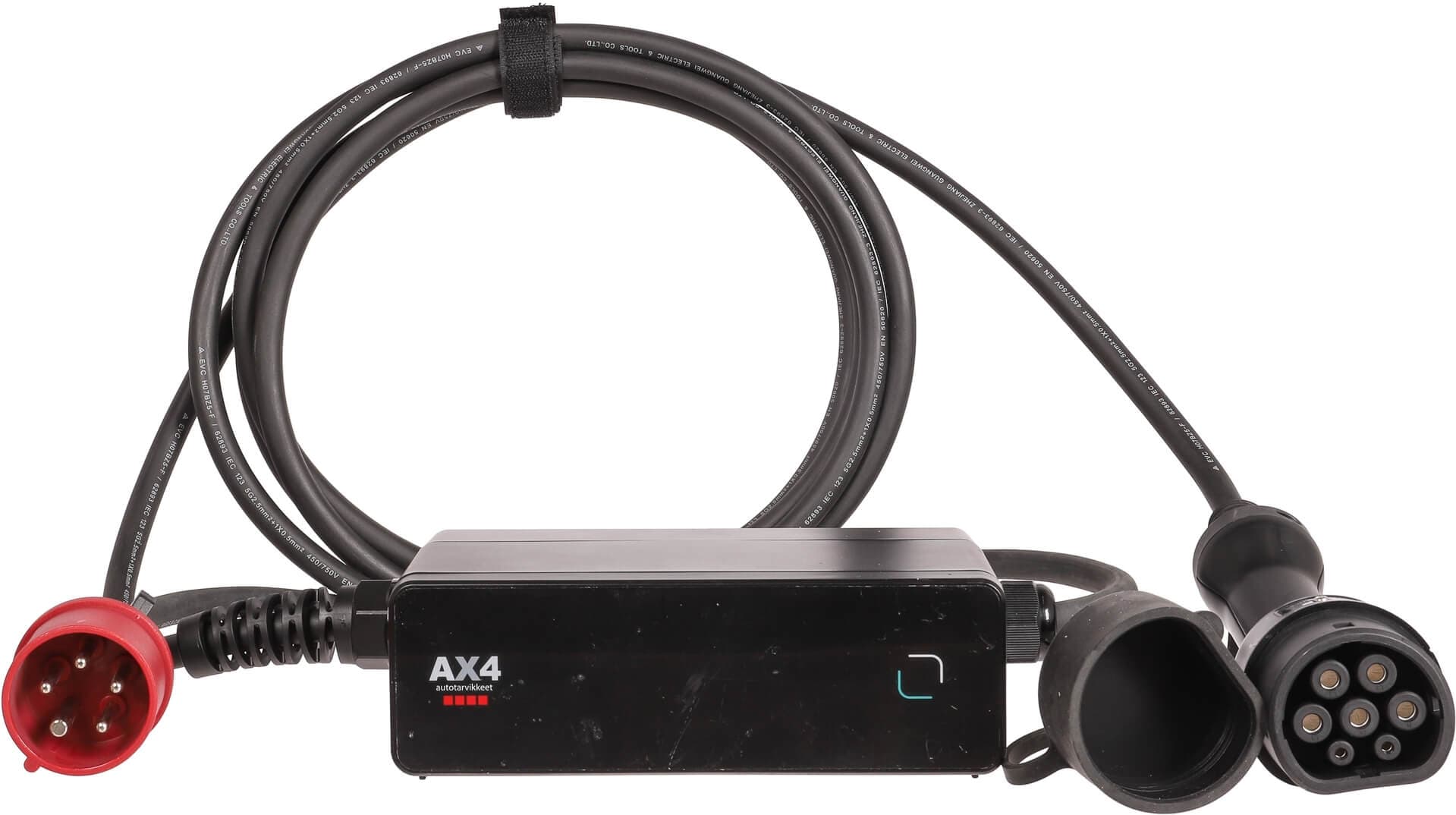 Sähköauton laturi 5 m | 3-vaihe | 11 kW | Type 2, AX4 – AX4