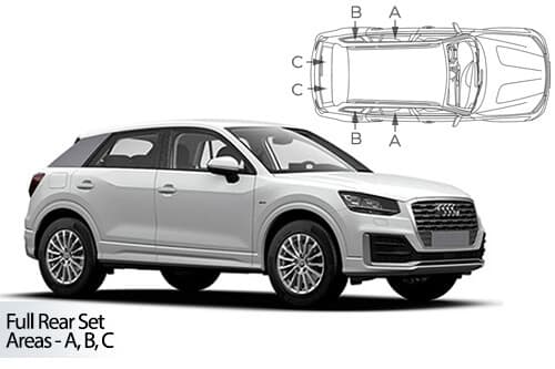 Häikäisysuojasarja Audi Q2 5-ovinen (2016➟), Car Shades – CarShades