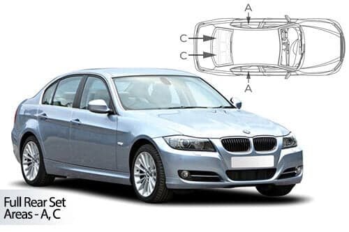 Häikäisysuojasarja BMW 3-Sarja E90, 4 ovinen (2005-2012), Car Shades – CarShades