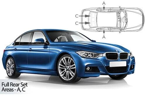 Häikäisysuojasarja BMW 3-Sarja F30, 4 ovinen (2012-2019), Car Shades – CarShades