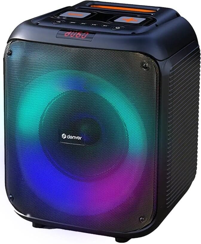 Bluetooth kaiutin 8", valoilla, 40 W, Denver – Denver