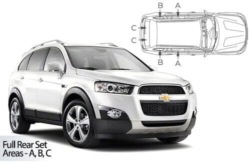 Häikäisysuojasarja Chevrolet Captiva, 5 ovinen (2011-2016), Car Shades – CarShades