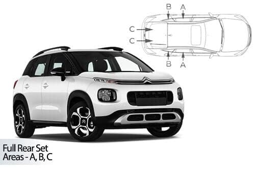 Häikäisysuojasarja Citroen C3 Aircross, 5 ovinen (2017-2024), Car Shades – CarShades