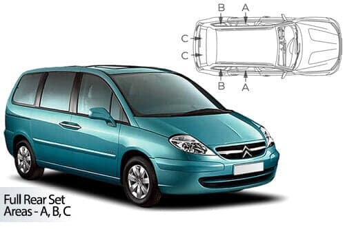 Häikäisysuojasarja Citroen C8, 5 ovinen (2002-2014), Car Shades – CarShades