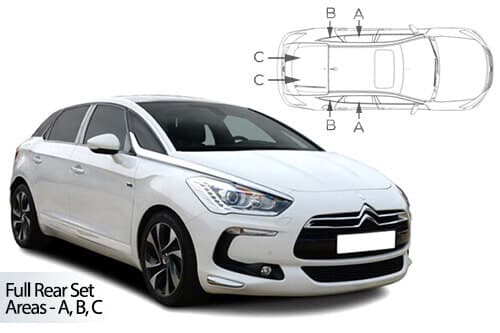 Häikäisysuojasarja Citreon DS5, 5 ovinen (2011-2018), Car Shades – CarShades