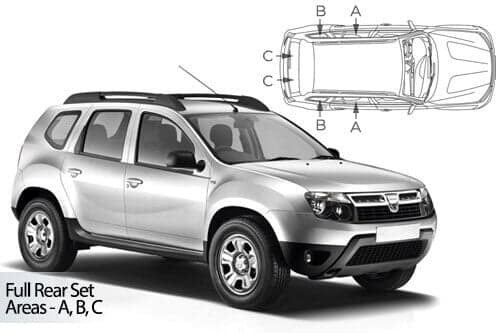 Häikäisysuojasarja Dacia Duster, 5 ovinen (2010-2018), Car Shades – CarShades