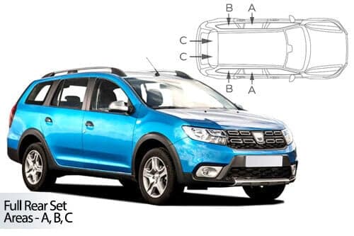 Häikäisysuojasarja Dacia Logan II, 5 ovinen (2012-2020), Car Shades – CarShades