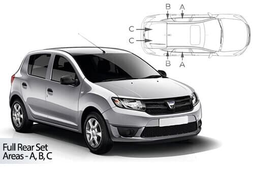 Häikäisysuojasarja Dacia Sandero / Sandero Stepway, 5 ovinen (2012-2020), Car Shades – CarShades