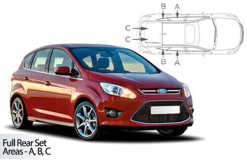Häikäisysuojasarja Ford C-Max, 5 ovinen (2010-2019), Car Shades – CarShades