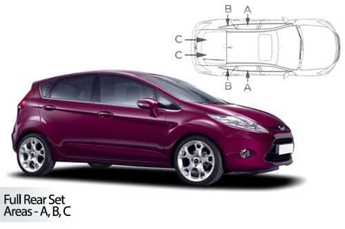 Häikäisysuojasarja Ford Fiesta, 5 ovinen (2008-2017), Car Shades – CarShades