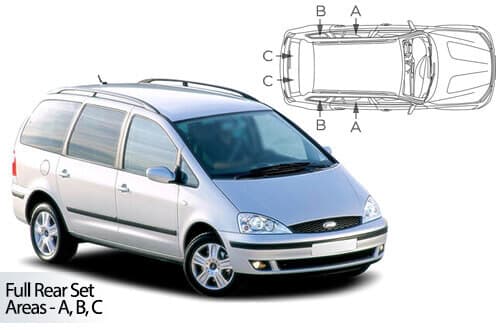 Häikäisysuojasarja Ford Galaxy, 5 ovinen (2000-2006), Car Shades – CarShades