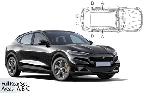 Häikäisysuojasarja Ford Mustang Mach-E, 5 ovinen (2021➟), Car Shades – CarShades