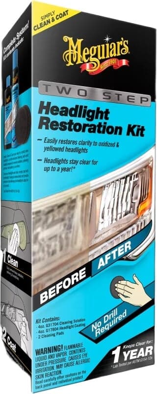 Ajovalojen umpion kirkastussarja Two-Step Headlight Restoration Kit, Meguiars – Meguiars