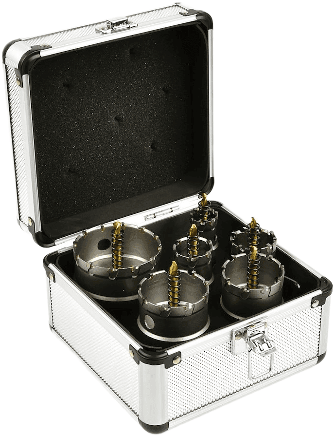 Reikäsahasarja 22–65 mm TCT, 6-osaa, Geko – Geko